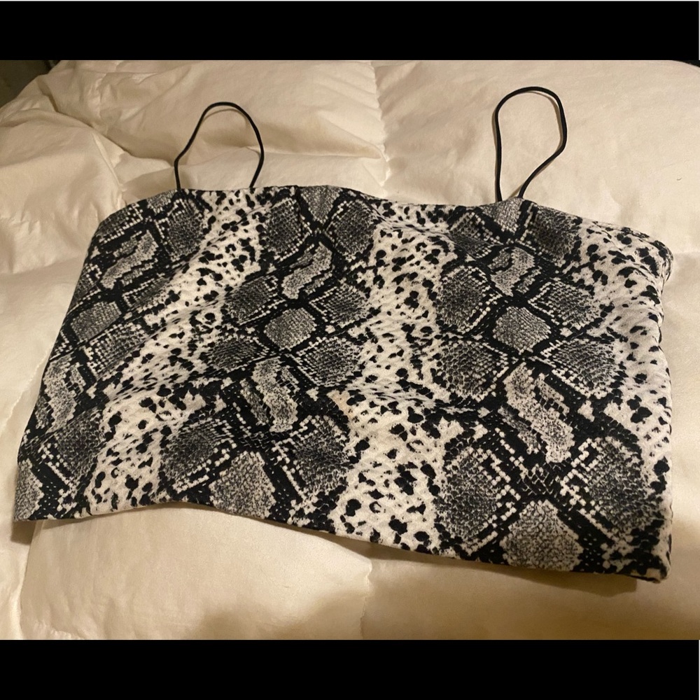 Animal print tank top